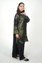 Emerald Noir – Luxury 3PC Stitched Moonlight Suit