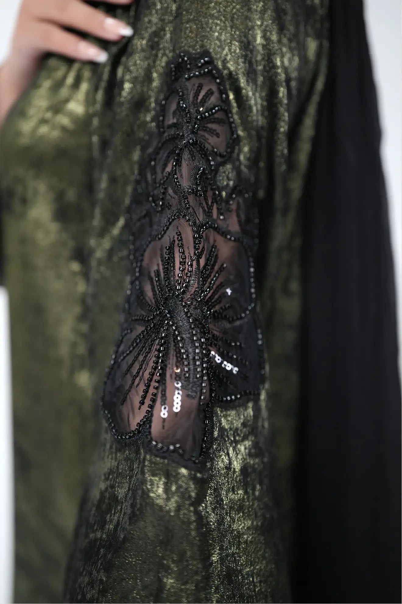 Emerald Noir – Luxury 3PC Stitched Moonlight Suit