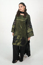 Emerald Noir – Luxury 3PC Stitched Moonlight Suit