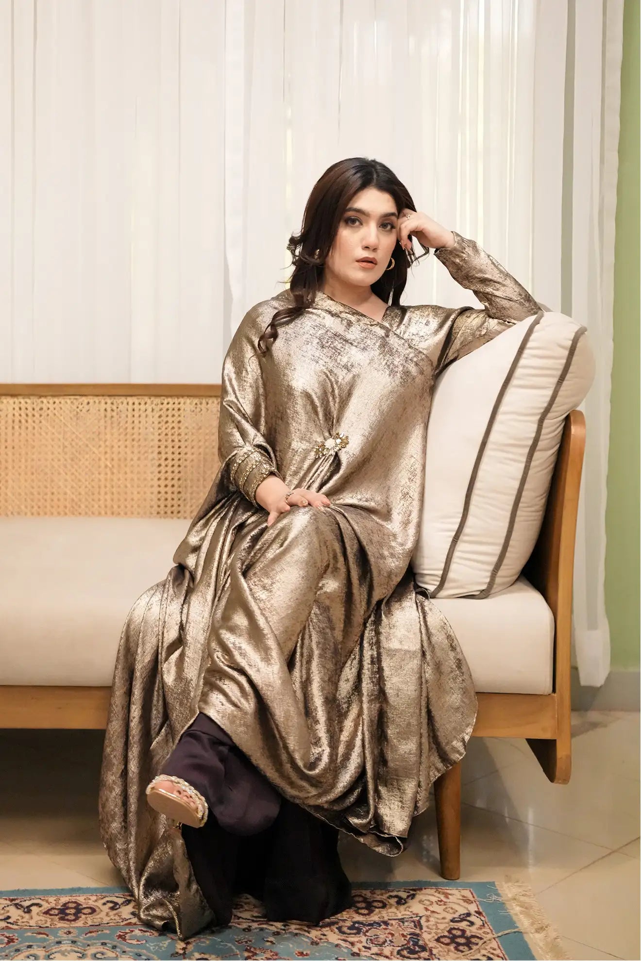 Moonlit Aura – Premium 2PC Stitched Moonlight Set