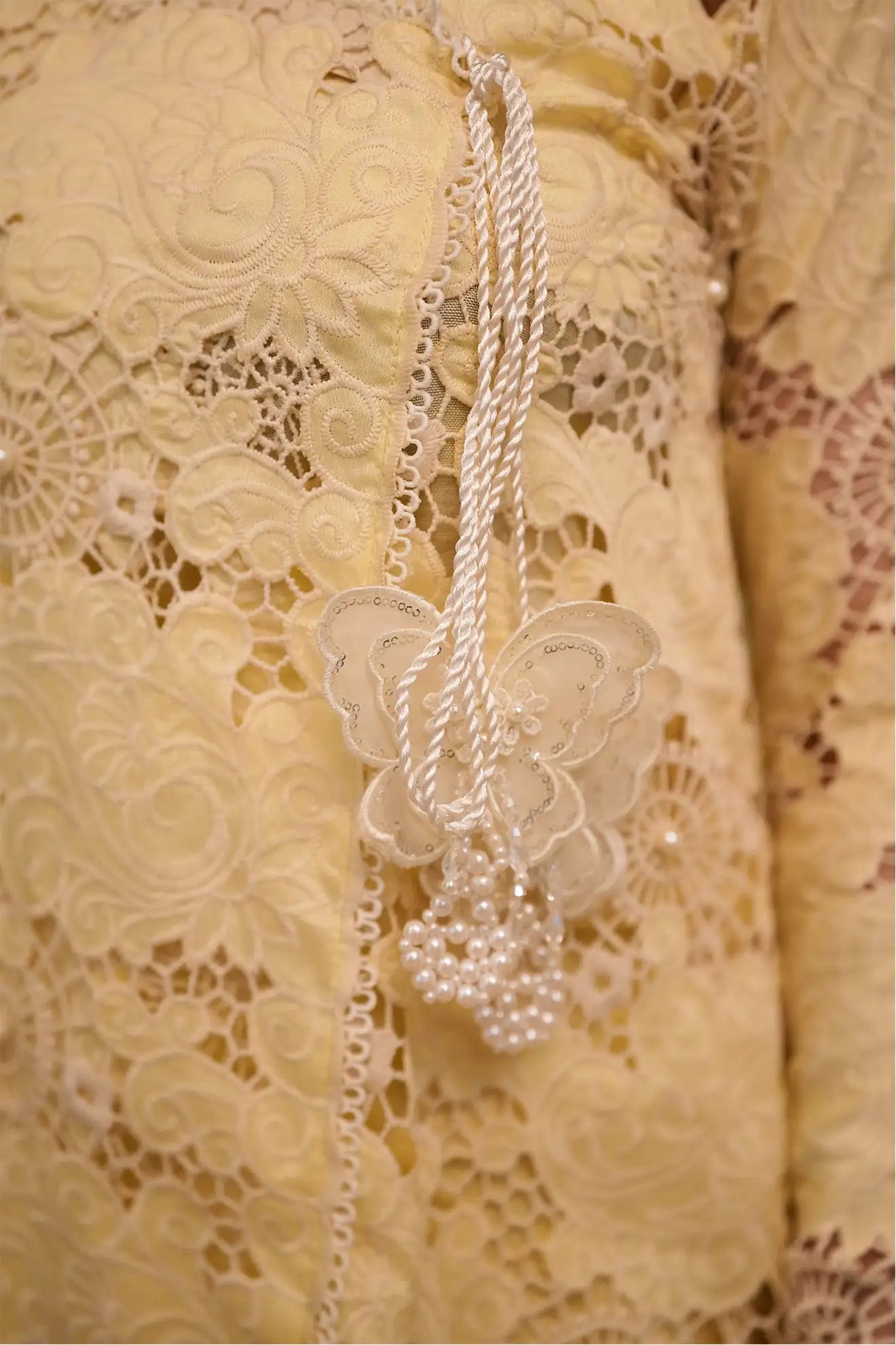 Lemon Lace – Elegant 3PC Stitched Cotton & Silk Suit