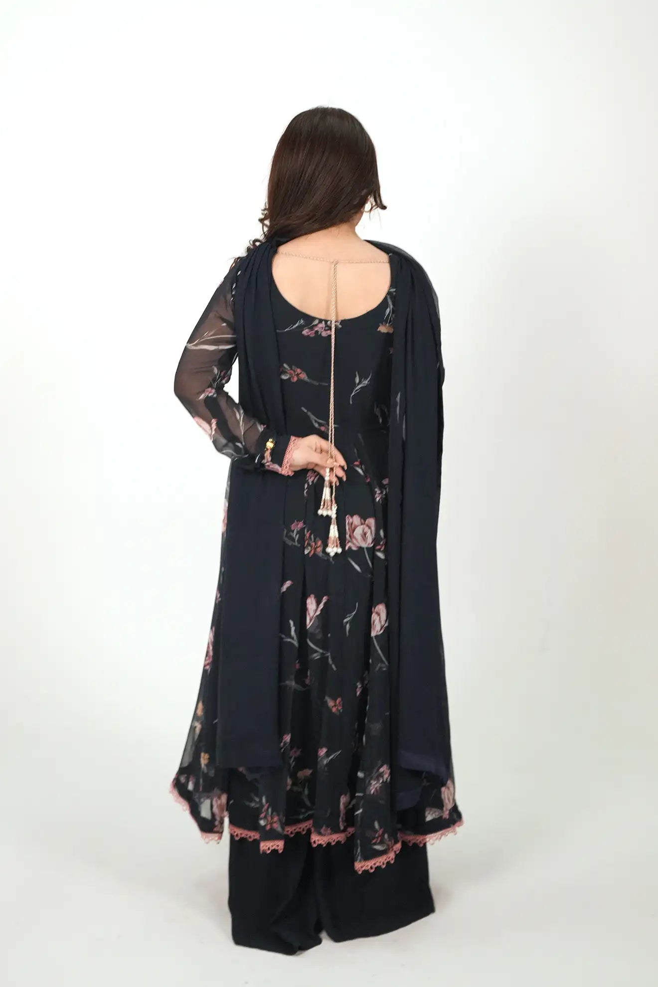 Twilight Garden – 3PC Printed Chiffon & Georgette Suit