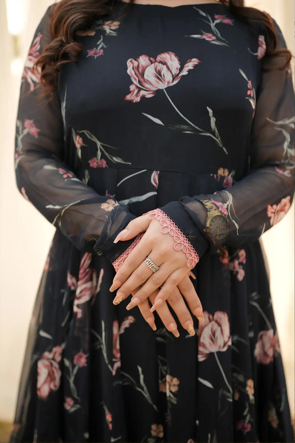 Twilight Garden – 3PC Printed Chiffon & Georgette Suit