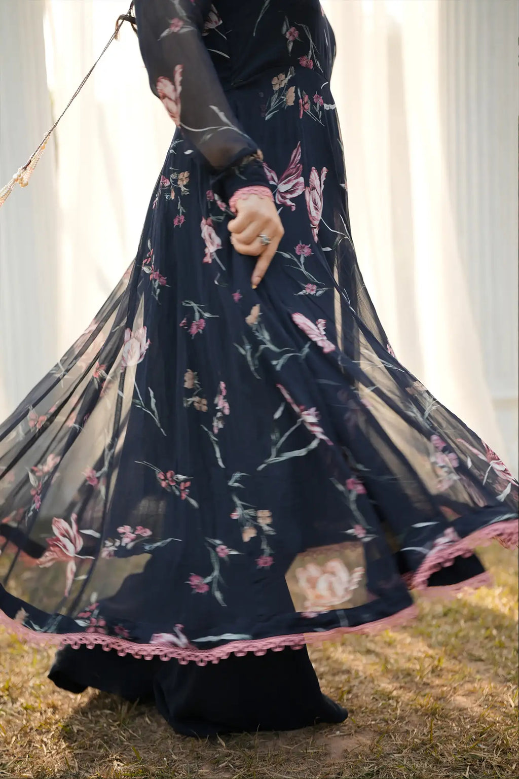 Twilight Garden – 3PC Printed Chiffon & Georgette Suit