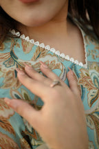 Aqua Breeze Harmony – 3PC Pastel Printed Chiffon Suit