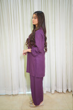 Violet Grace – 2PC Linen Stitched Suit