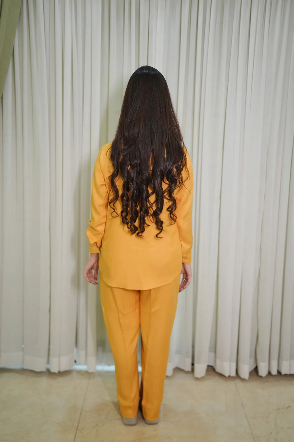 Golden Dune – 2PC Linen Stitched Suit