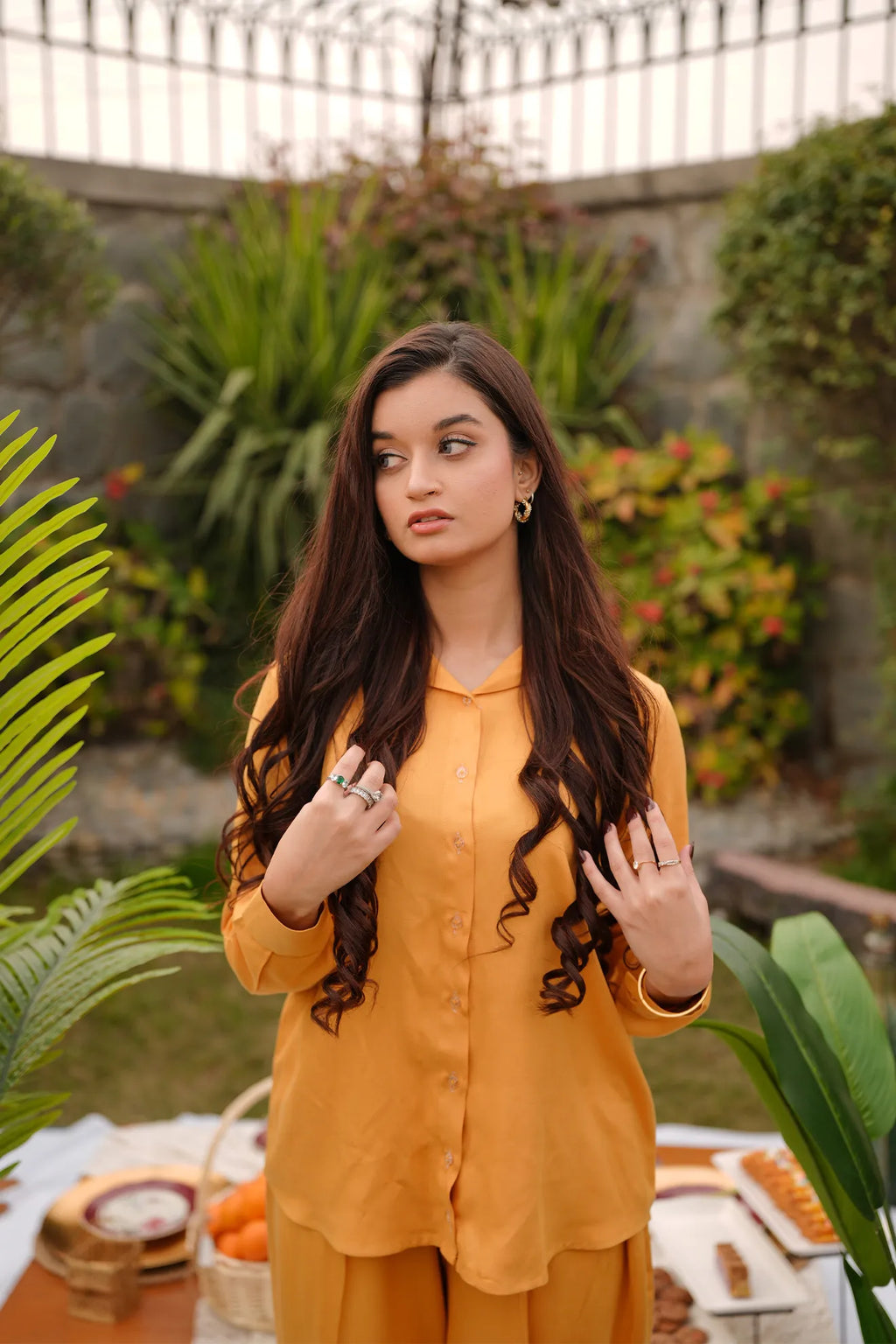 Golden Dune – 2PC Linen Stitched Suit