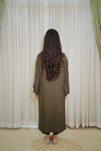 Olive Reverie – 2PC Linen Stitched Suit